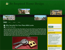 Tablet Screenshot of beinspireddesign.com